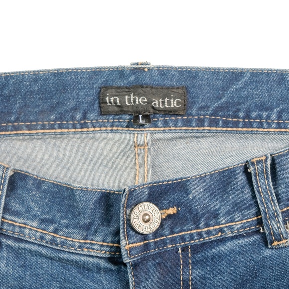 In The Attic blue ripped super skinny jeans with paint splatter design - Picture 4 of 6